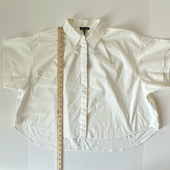 rag & bone Maura High-low Cotton Poplin Button-up Shirt | XL | NWT - Picture 6 of 15